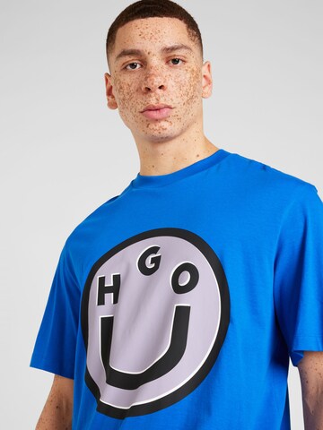 HUGO T-shirt 'Nimper' i blå