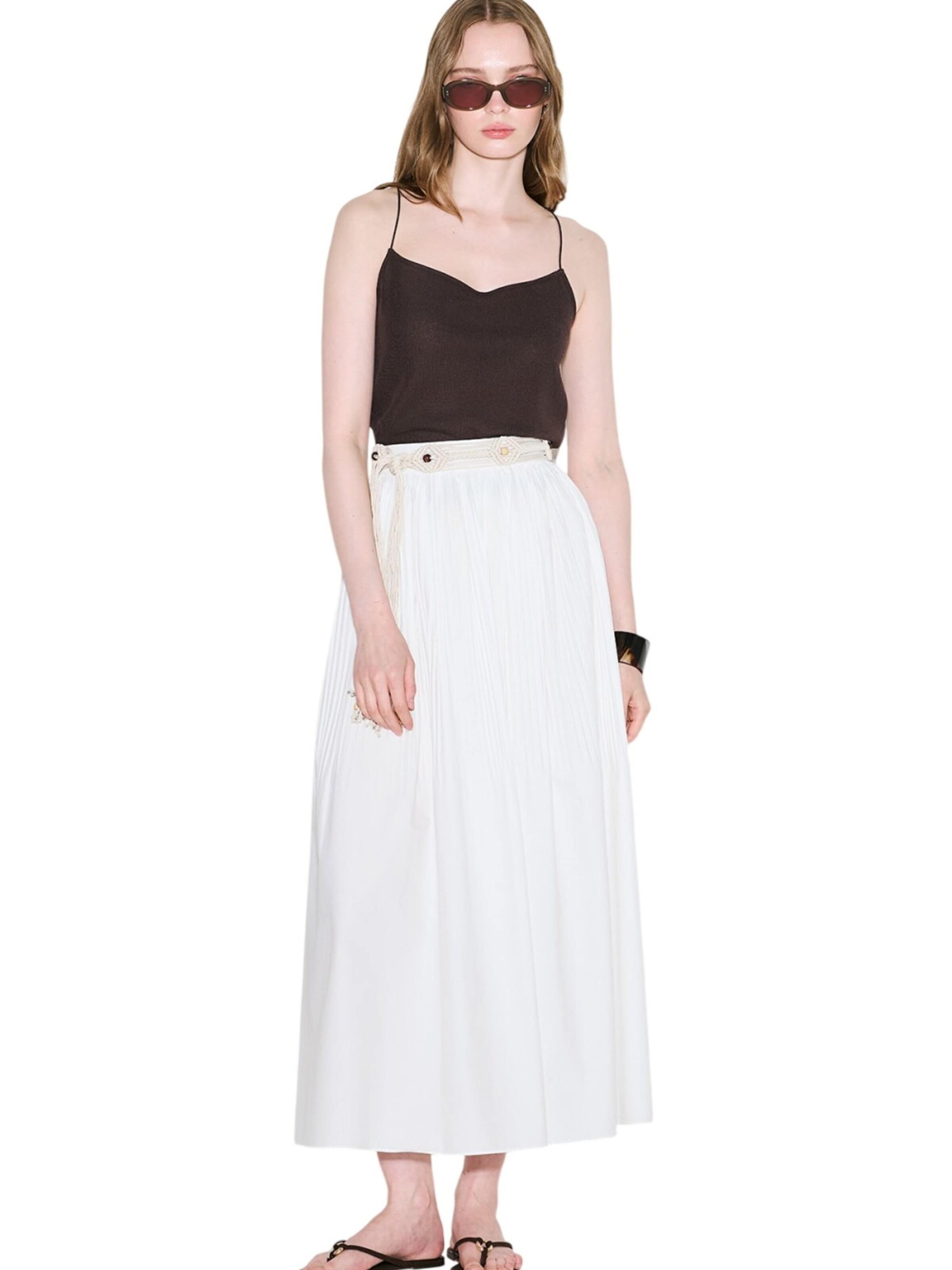 MANUKA Rok in Beige: voorkant
