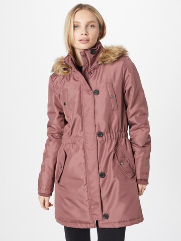 ABOUT YOU Between-seasons parka 'Fanny' in Pink: front