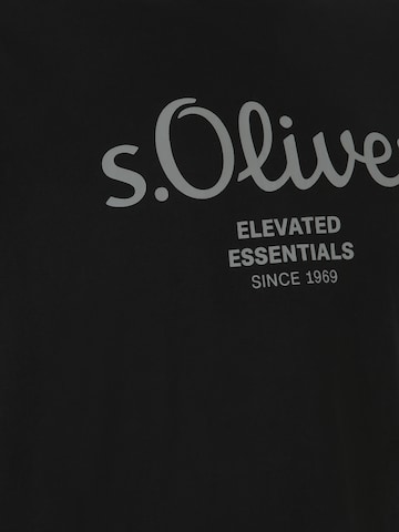 s.Oliver Men Big Sizes Shirt in Black