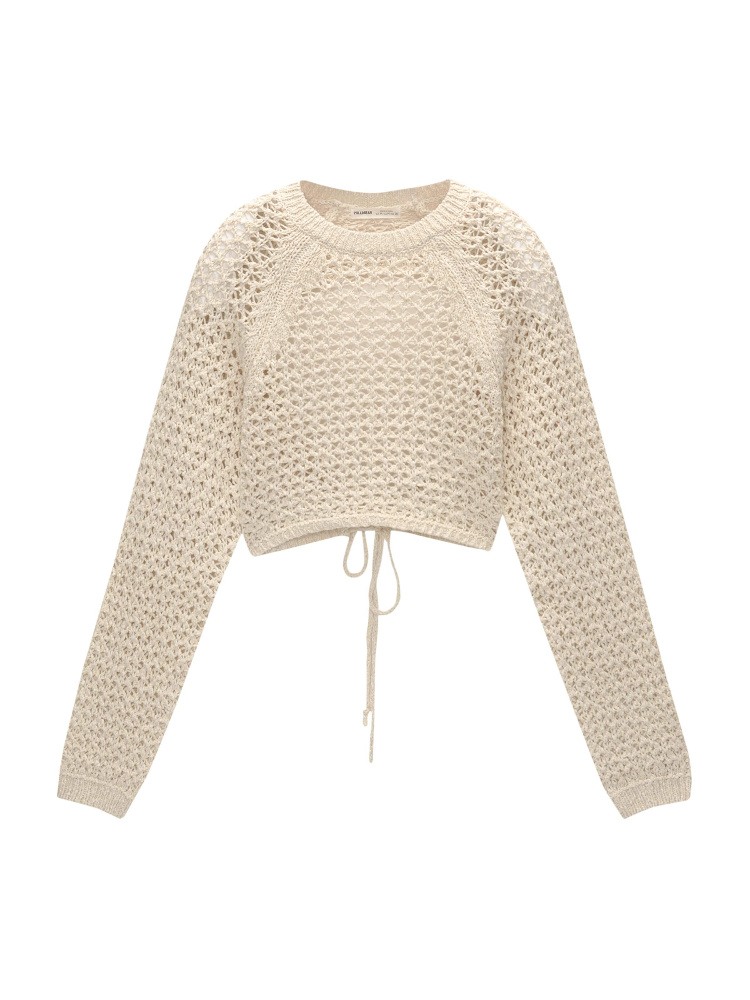 Pull&Bear Sweter w kolorze beżowy: przód