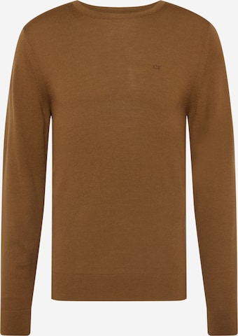 Calvin Klein - Pullover 'Superior' em castanho: frente