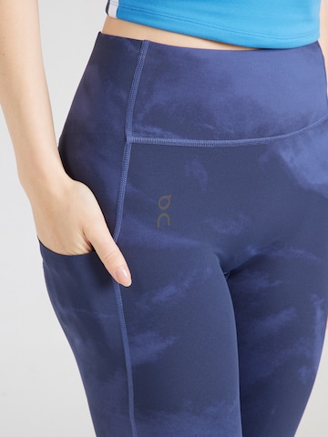 On Skinny Sporthose 'Studio' in Blau