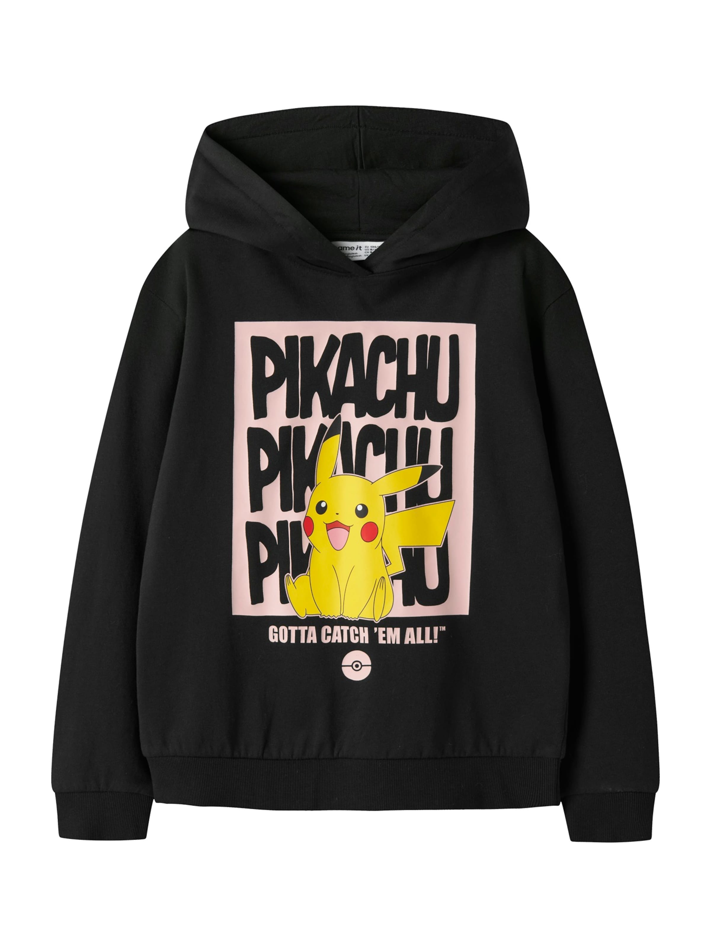 NAME IT Sweatshirt 'NKFADEMA POKEMON' i 122-128 i gul / rosa / svart, Produktvy