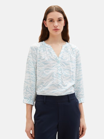 TOM TAILOR Blouse in Blue: front