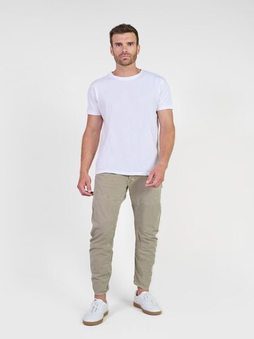 Le Temps Des Cerises Tapered Broek 'Albe' in Groen