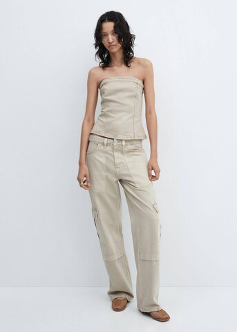 MANGO Top 'Julieta' in Beige