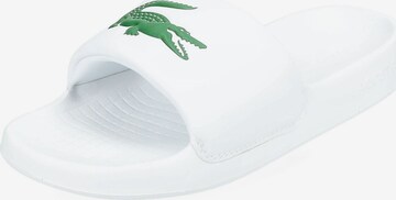 Mule LACOSTE en blanc : devant