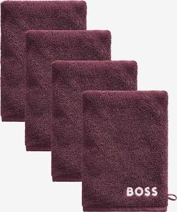 BOSS Home Washcloth 'PLAIN' in Red: front