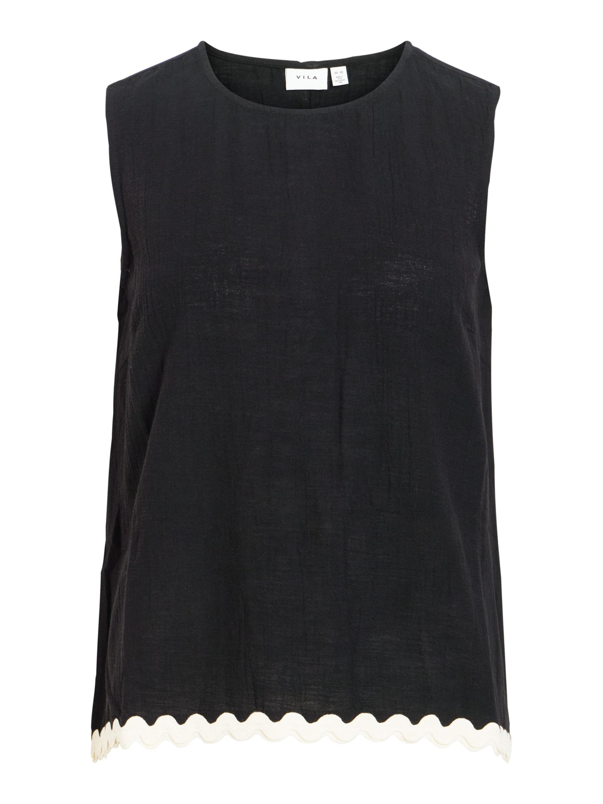 VILA Top in Black: front