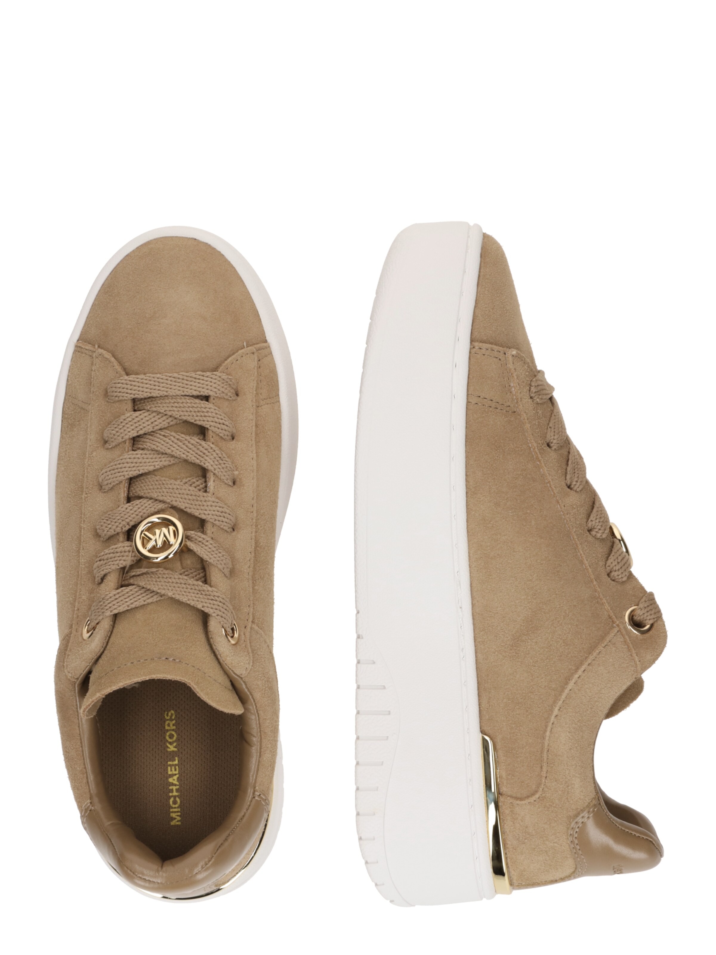 MICHAEL Michael Kors Ниски маратонки 'DOTTIE' в кафяво