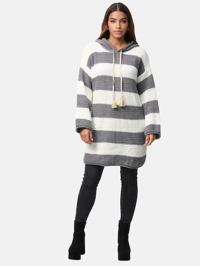 Elara Pullover in XS-XL in grau / weiß, Produktansicht