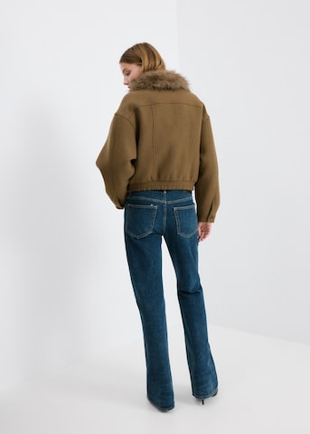 MANGO Between-Season Jacket 'Bird' in Brown