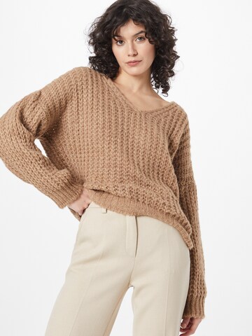 ZABAIONE Sweater 'Sina' in Brown: front