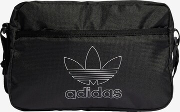 ADIDAS ORIGINALS Sports Bag in Black: front