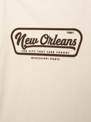 Maglietta 'NEW ORLEANS' di Pull&Bear in beige