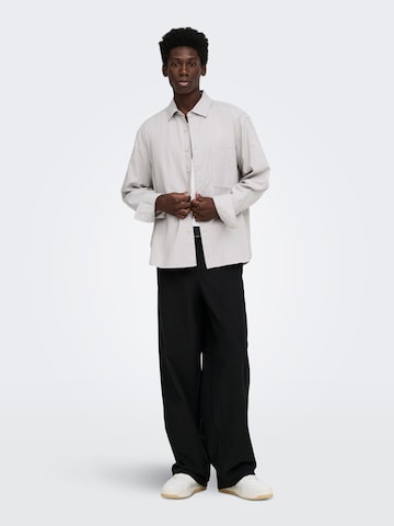 Only & Sons Regular fit Overhemd 'ONSFrome' in Zilver