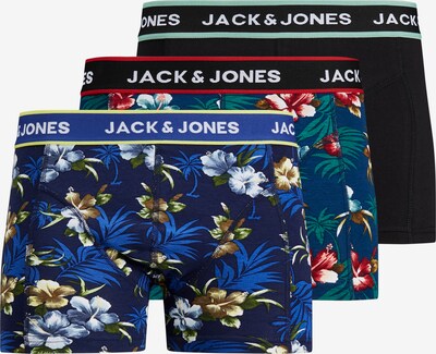 JACK & JONES Boxershorts in dunkelblau / braun / schwarz / offwhite, Produktansicht