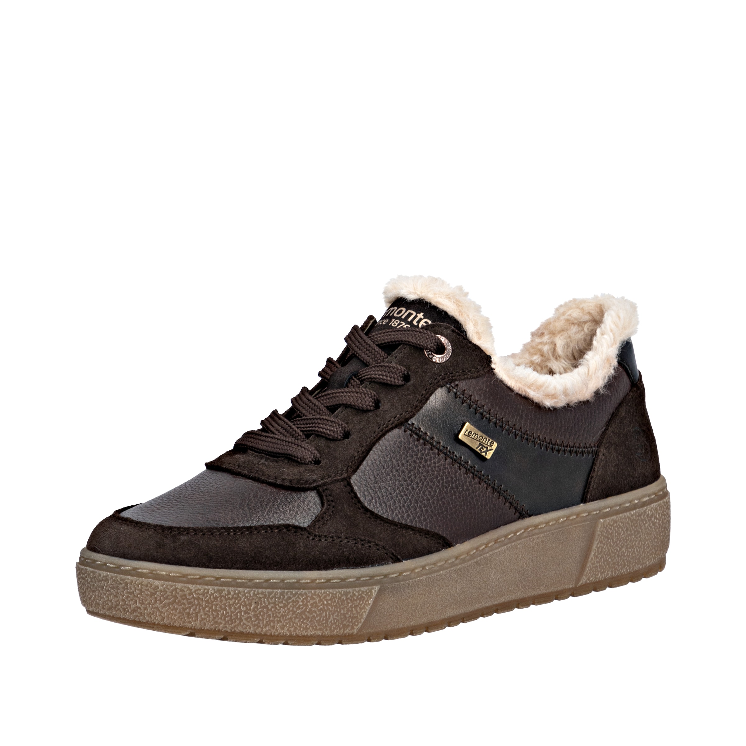 REMONTE Sneaker in beige / dunkelbraun, Produktansicht