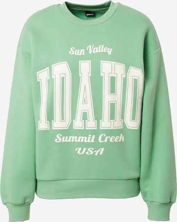Gina Tricot Sweatshirt 'Riley' in Green: front