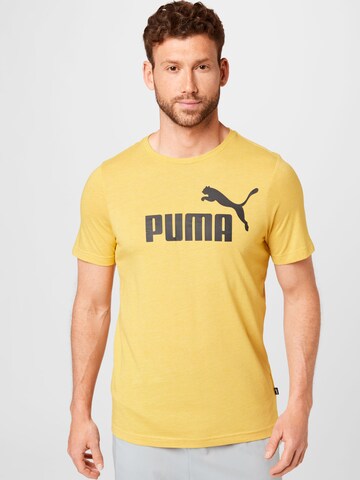 PUMA Funkcionalna majica | rumena barva: sprednja stran