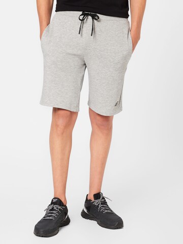 4F - regular Pantalón deportivo en gris: frente