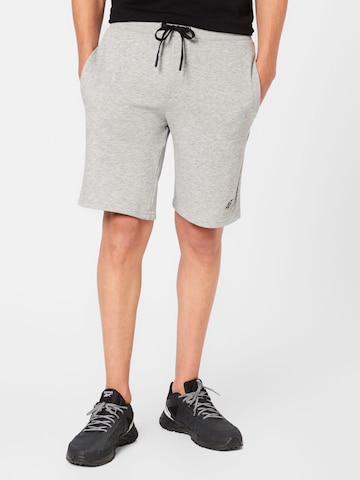 4F Regular Workout Pants in Grey: front