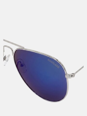 Occhiali da sole 'Occhiali da Sole Navigare Aviator Calibro 58 - Protezione UV Cat.3' di Navigare in blu