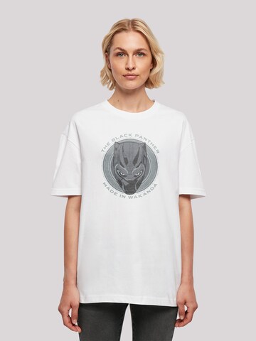 T-shirt oversize 'Marvel Black Panther Made In Wakanda' F4NT4STIC en blanc : devant