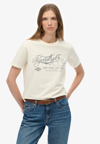 Superdry & Co - Camisa em branco: frente