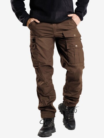 Regular Pantalon outdoor 'Leviathan' normani en marron