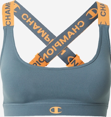 Champion Authentic Athletic Apparel Bralette Sports Bra in Grey: front