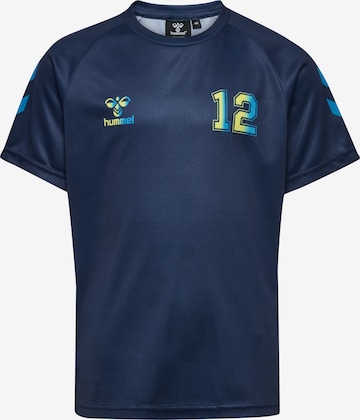 Hummel Performance Shirt 'Shimmer' in Blue: front