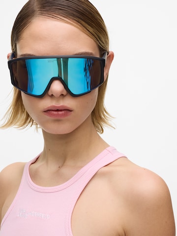 KARL LAGERFELD JEANS Cocktail dress ' Geripptes Racerback-Kleid ' in Pink