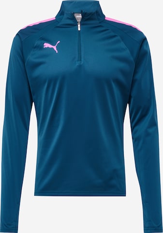 PUMA - Camiseta funcional 'teamLIGA' en azul: frente