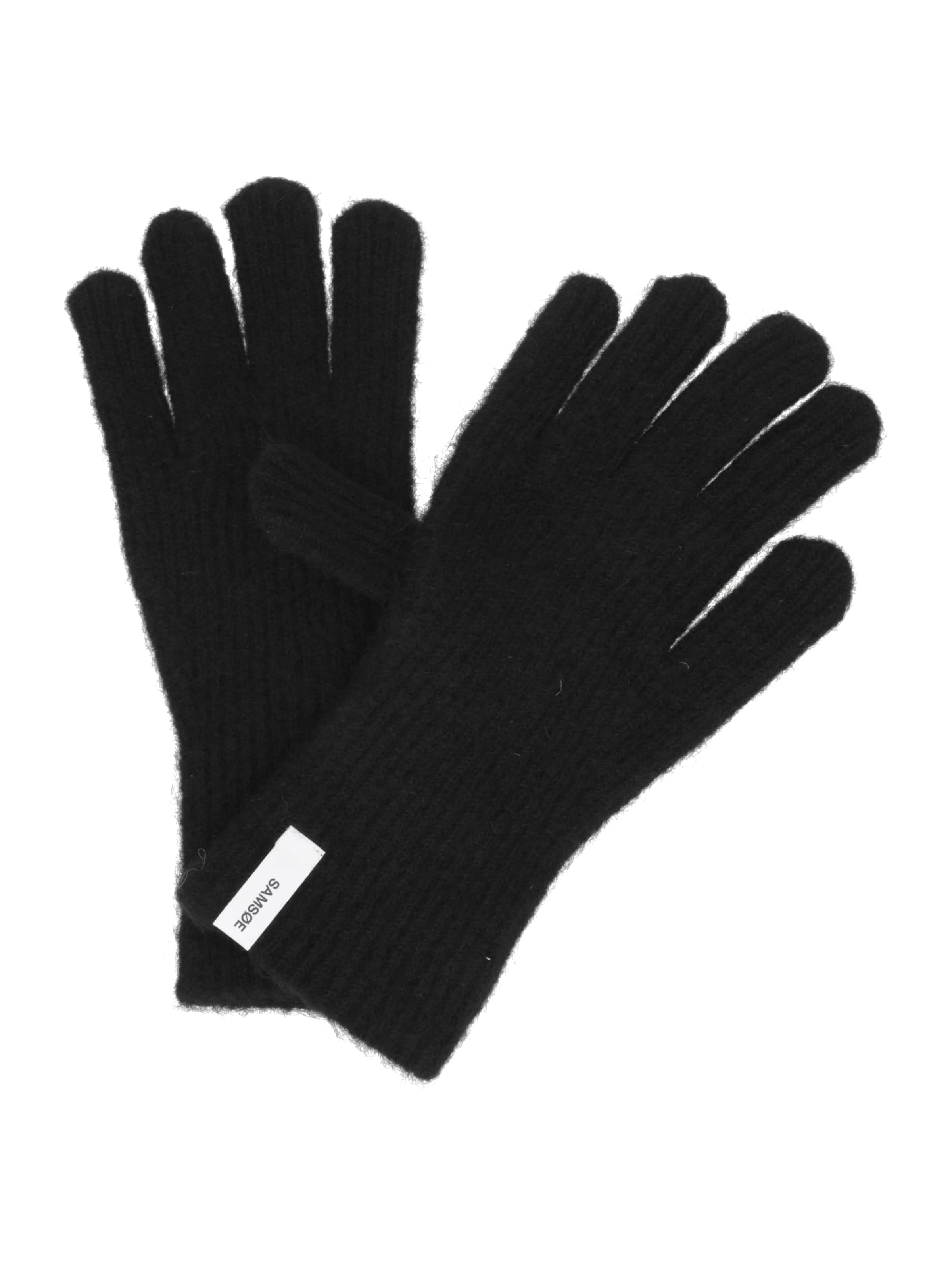 Samsøe Samsøe Full finger gloves 'Nor' in Black: front