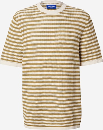 Pull-over 'JORALMERIA' JACK & JONES en beige : devant