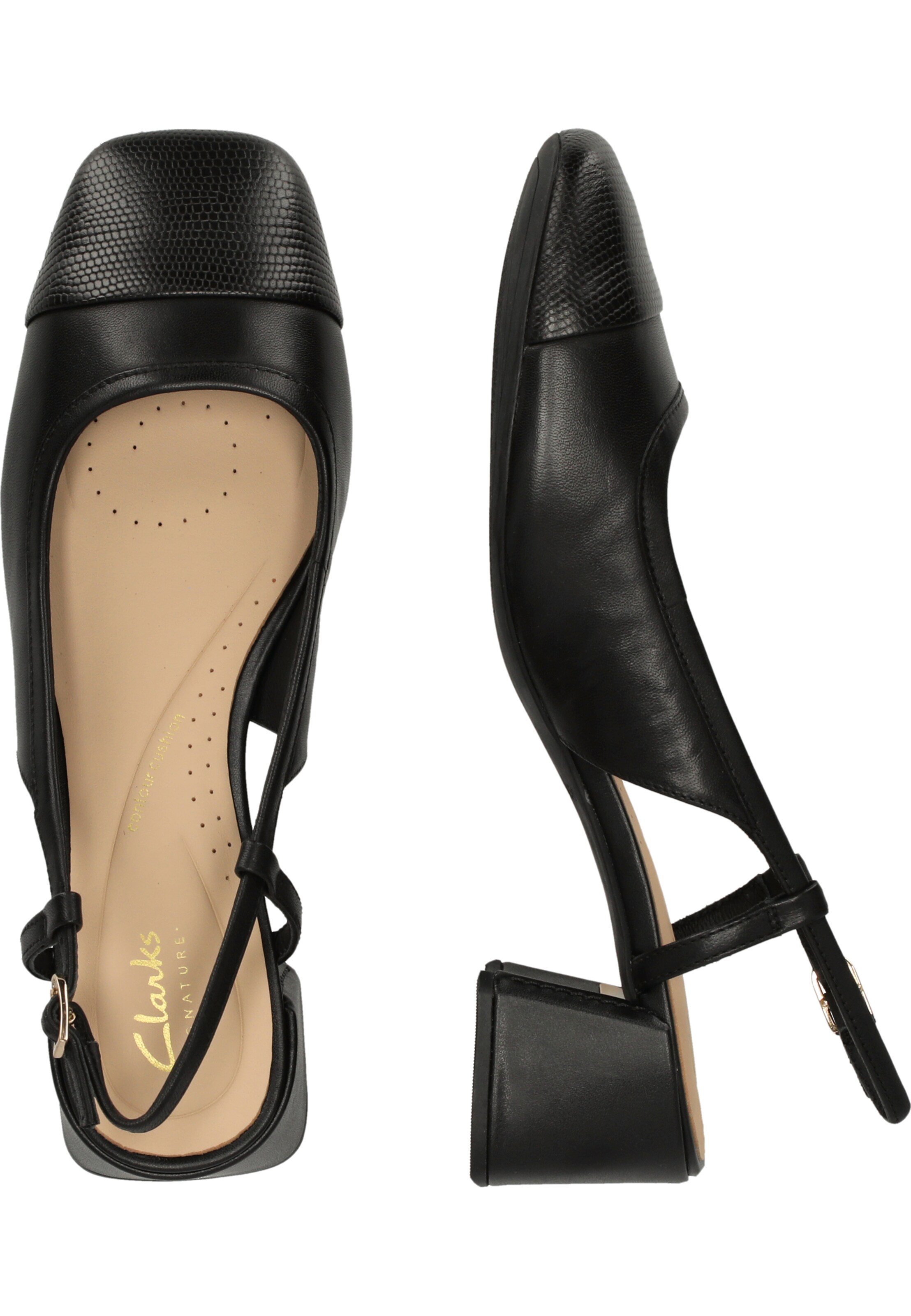 CLARKS Slingpumps 'Nyta45' in Schwarz