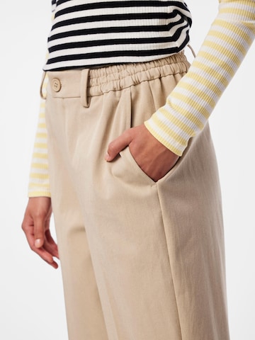 PIECES - Loosefit Pantalón de pinzas 'Camil' en beige