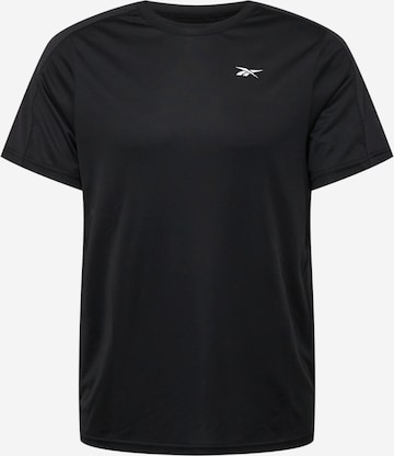 Reebok - Camisa funcionais em preto: frente