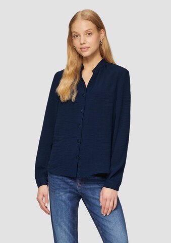 QS Bluse in Blau: Vorderseite