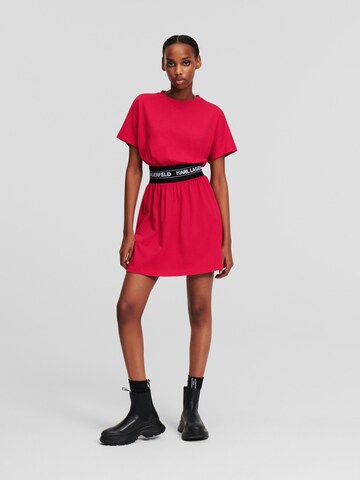 Robe Karl Lagerfeld en rouge : devant