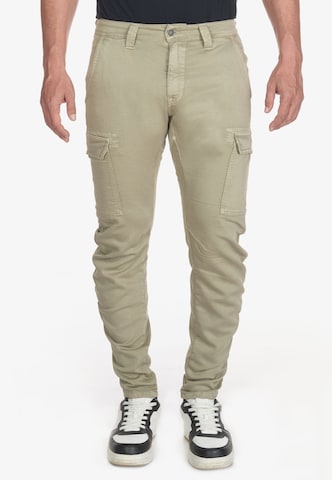 Le Temps Des Cerises Tapered Chino Pants 'KOGE' in Beige: front