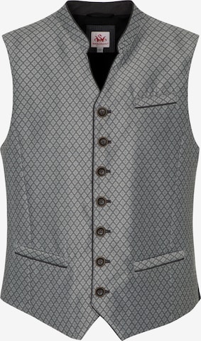 Gilet folklorique 'Ean' SPIETH & WENSKY en gris : devant