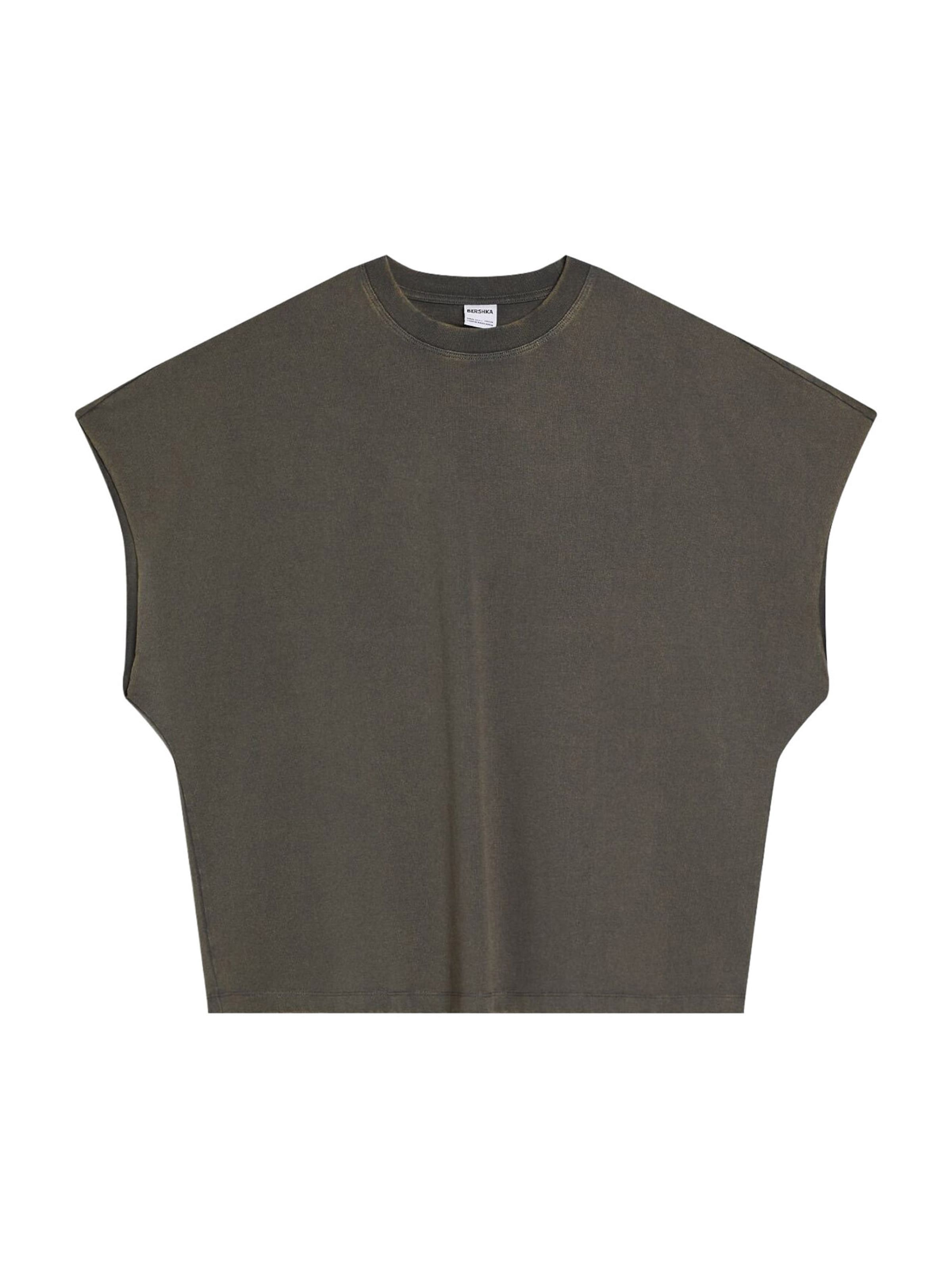 Bershka Póló - szürke: elől