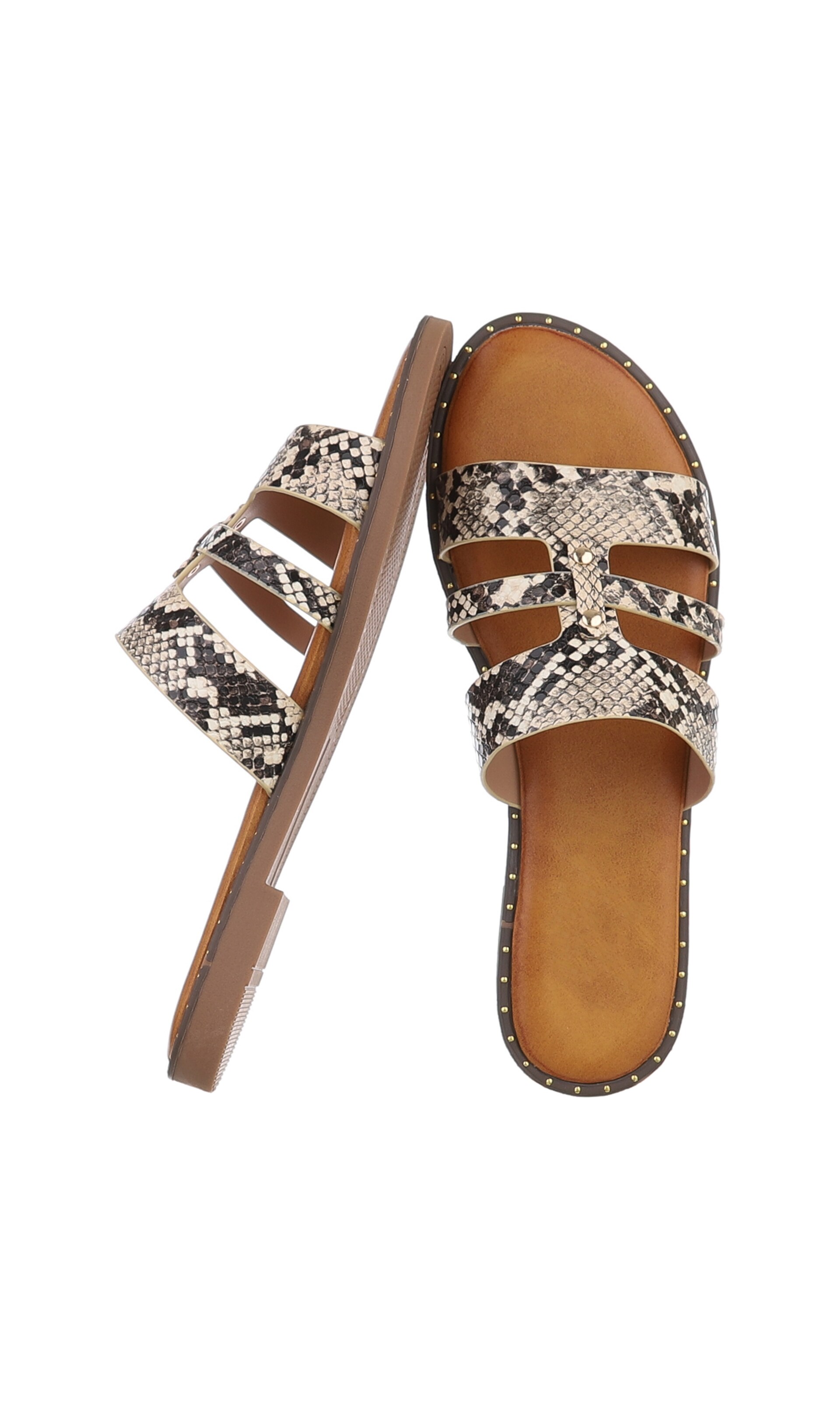 Ital-Design Pantolette in Grau