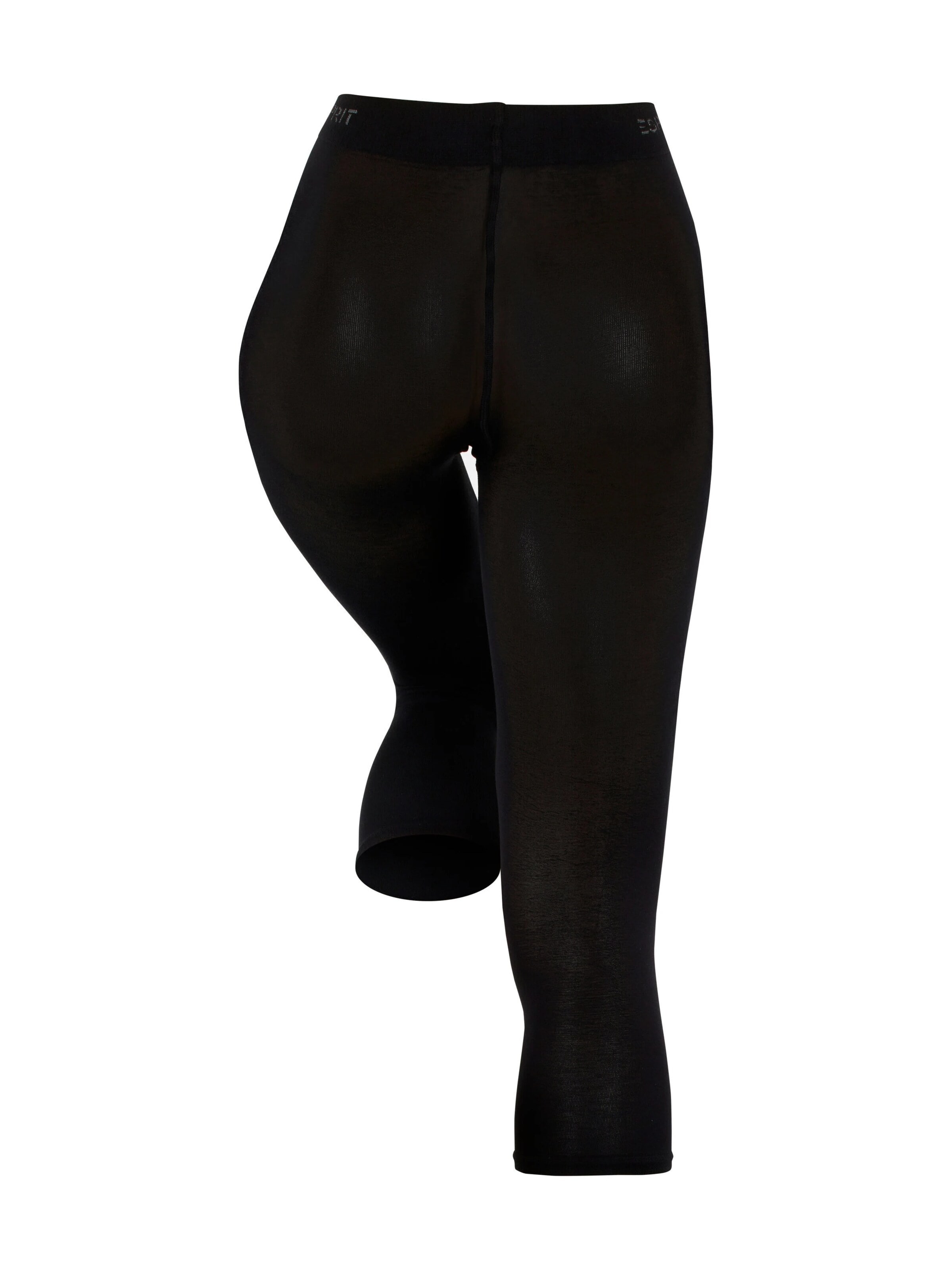 ESPRIT Leggings 'Cotton Capri' in Black: front