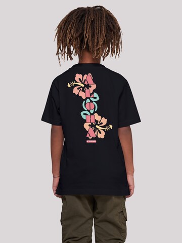 T-Shirt 'Aloha' F4NT4STIC en noir : devant