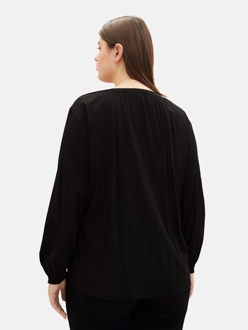 Tom Tailor Women + Blouse in Black