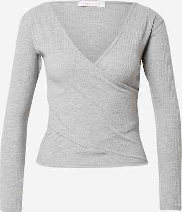 T-shirt 'Amara' Femme Luxe en gris : devant